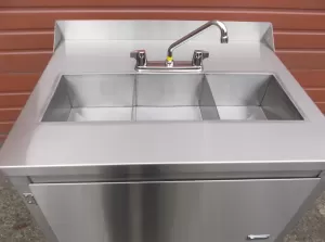 3 Bay Mobile Sink - Mobile Sinks by Apollo Custom Manufacturing